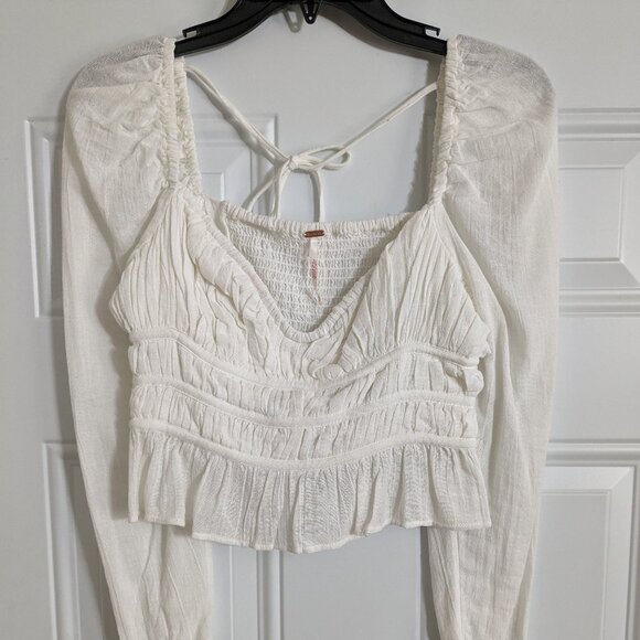 Free People Chloe Top in White Size XS - Picture 5 of 8